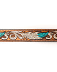 American Darling ADBLF107-L Beautifully Hand Tooled Genuine American Leather Belt Men and Women
