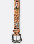 American Darling Beautifully Hand Tooled Genuine American Leather Belt Men and Women