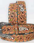 American Darling Beautifully Hand Tooled Genuine American Leather Belt Men and Women