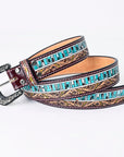 American Darling Beautifully Hand Tooled Genuine American Leather Belt Men and Women