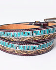 American Darling Beautifully Hand Tooled Genuine American Leather Belt Men and Women