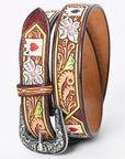 American Darling Beautifully Hand Tooled Genuine American Leather Belt Men and Women