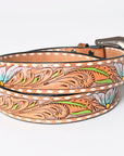 American Darling ADBLF159-L Beautifully Hand Tooled Genuine American Leather Belt Men and Women
