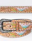 American Darling ADBLF159-L Beautifully Hand Tooled Genuine American Leather Belt Men and Women