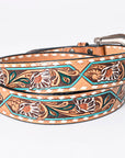 American Darling ADBLF161-L Beautifully Hand Tooled Genuine American Leather Belt Men and Women