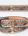 American Darling ADBLF161-L Beautifully Hand Tooled Genuine American Leather Belt Men and Women