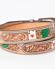 American Darling Beautifully Hand Tooled Genuine American Leather Belt Men and Women