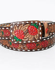 American Darling ADBLF182-L Beautifully Hand Tooled Genuine American Leather Belt Men and Women
