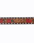 American Darling ADBLF182-L Beautifully Hand Tooled Genuine American Leather Belt Men and Women
