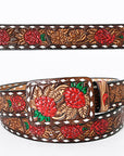 American Darling ADBLF182-L Beautifully Hand Tooled Genuine American Leather Belt Men and Women
