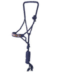 HILASON Western Beaded Weave Nylon/Poly Rope Halter 8 Ft. Lead Rope