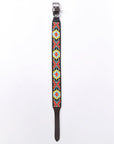 Hilason Western Style Heavy Duty Beaded American Leather Pet Dog Collar