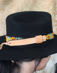 HILASON Beaded American Style Western Cowgirl Handmade Hatband Tan