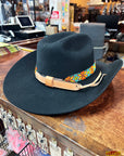 HILASON Beaded American Style Western Cowgirl Handmade Hatband Tan