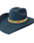 HILASON Beaded American Style Western Cowgirl Handmade Hatband Tan