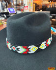 HILASON Beaded American Style Western Cowgirl Handmade Hatband Tan