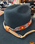 HILASON Beaded American Style Western Cowgirl Handmade Hatband Tan