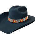 HILASON Beaded American Style Western Cowgirl Handmade Hatband Tan