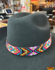 HILASON Beaded American Style Western Cowgirl Handmade Hatband Tan