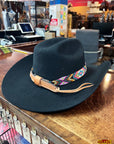 HILASON Beaded American Style Western Cowgirl Handmade Hatband Tan