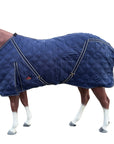 HILASON Western Horse Stable Turnout Blanket Quilted Blue