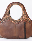 ADBG1197 American Darling Hand Tooled Hair On Genuine Leather Women Bag Western Handbag Purse