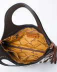 ADBG1197 American Darling Hand Tooled Hair On Genuine Leather Women Bag Western Handbag Purse