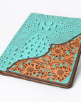 American Darling Portfolio Bag Hand Tooled Crocodile embossed Genuine Leather women bag western handbag purse
