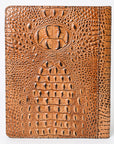 American Darling Portfolio Bag Hand Tooled Crocodile embossed Genuine Leather women bag western handbag purse