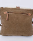 Ohlay Bags KB122 Cross Body Ii Upcycled Wool Upcycled Canvas Hair-On Genuine Leather Women Bag Western Handbag Purse