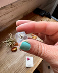 Zuni Stud Earrings – Pink Opal & Sterling Silver