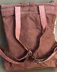 OHLAY KB496 Backpack Upcycled Canvas Hair-On Genuine Leather women bag western handbag purse