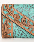 OHLAY WALLET Hand Tooled Embossed Genuine Leather women bag western handbag purse