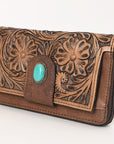 OHLAY WALLET Hand Tooled Genuine Leather women bag western handbag purse