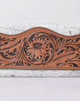 OHLAY WALLET Hand Tooled Hair-on Genuine Leather women bag western