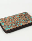 OHLAY WALLET Hand Tooled Genuine Leather women bag western handbag purse