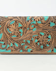 OHLAY WALLET Hand Tooled Genuine Leather women bag western handbag purse