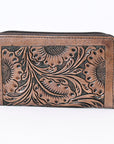 OHLAY WALLET Hand Tooled Genuine Leather women bag western handbag purse