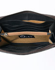 OHLAY WALLET Hand Tooled Genuine Leather women bag western handbag purse