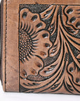 OHLAY WALLET Hand Tooled Genuine Leather women bag western handbag purse