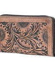 OHLAY WALLET Hand Tooled Genuine Leather women bag western handbag purse