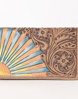 OHLAY WALLET Hand Tooled Genuine Leather women bag western handbag purse