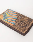OHLAY WALLET Hand Tooled Genuine Leather women bag western handbag purse