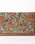 OHLAY WALLET Hand Tooled Genuine Leather women bag western handbag purse