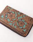 OHLAY WALLET Hand Tooled Genuine Leather women bag western handbag purse