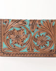 OHLAY WALLET Hand Tooled Genuine Leather women bag western handbag purse