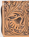 OHLAY WALLET Hand Tooled Genuine Leather women bag western handbag purse