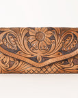 OHLAY WALLET Hand Tooled Genuine Leather women bag western handbag purse