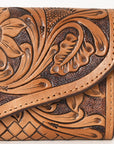 OHLAY WALLET Hand Tooled Genuine Leather women bag western handbag purse