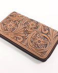 OHLAY WALLET Hand Tooled Genuine Leather women bag western handbag purse
